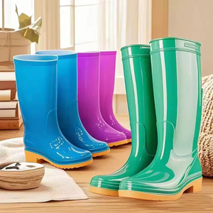 <span class=keywords><strong>Stivali</strong></span> <span class=keywords><strong>da</strong></span> <span class=keywords><strong>Pioggia</strong></span> in PVC Impermeabili e Antiscivolo per Uso Esterno, Giardino e Cucina, Economici per Adulti - Product Image 6