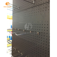 Présentoir en métal personnalisé, présentoir avec planche pegboard, accrochable à l'arrière, 2 côtés, pour les produits quotidiens