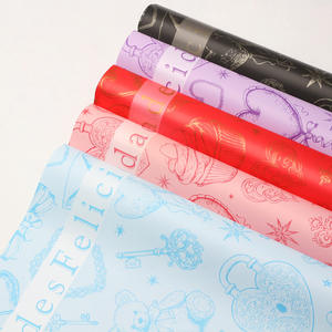 Papel de Regalo Evergreen con Diseño de Oso Español, Impermeable, con Marco, Papel Floral Coreano para Ramos, Accesorios para Floristas, Proveedor de Paquetes - Product Image 2