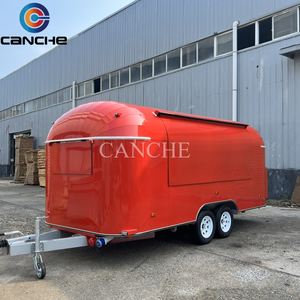 Remolque de Comida Móvil Multifuncional de Acero Inoxidable de Nuevo Estilo Personalizado para Exteriores, Carrito de Comida para Aperitivos y Hot Dogs - Product Image 5