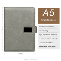 Carnet de notes personnalisé A5 en cuir PU avec fermeture magnétique, 360 pages lignées, pour les affaires