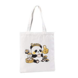 Eco Custom Logo Canvas Tote Bag for Women Handmade Women's Shopping Backpack Unique Pattern Customizable Promotional Product