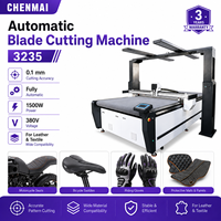 Machine de découpe à couteau vibrant à grande vision Shandong Chenmai 3235 pour la découpe de housses de canapé et de cuir de meubles