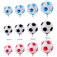 Ballons de football 4D CYmylar 22, 32 et 50 pouces, ballons en forme de chaussures de foot pour la décoration de fêtes sportives et d'anniversaire