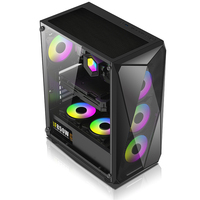 Cajas de Ordenador para Juegos LOVINGCOOL, Torre Completa ATX, Compatible con Ventilador ARGB Sync de 120/140 mm y Refrigerador de CPU por Agua