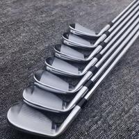Ensemble de fers de golf pour hommes 4-9+PW, finition argentée polie, angle de lie standard, tige en acier disponible
