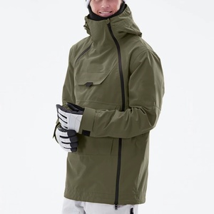 Áo khoác trượt tuyết nam có mũ trùm đầu, khóa kéo toàn thân, chống thấm nước, giữ ấm, in logo tùy chỉnh theo yêu cầu. - Product Image 4