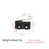 Accessoires pour boutons de machine d'arcade : Micro-interrupteur à levier à rouleau 2 ou 3 broches, 5A 125/250VAC