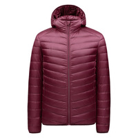 Veste d'hiver unisexe légère en duvet coupe-vent et imperméable avec capuche pour l'extérieur