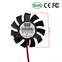 Ventilateur de boîtier d'ordinateur ultra-mince Xdr5010 5V 0.38A 6000RPM à haut débit d'air, support de ventilateur de 10 mm d'épaisseur, diamètre de 46,5 mm