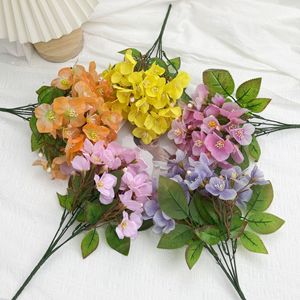 Bouquet de fleurs artificielles de begonias en soie, fait main, pour mariage et décoration intérieure - Product Image 1