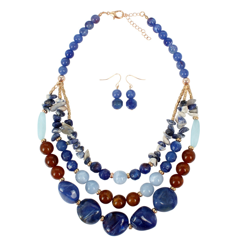 Mixed Color Big Plastic Beads Women