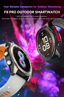 Montre connectée Premium F8 Pro pour hommes et femmes, écran AMOLED 1,43 pouce, charge sans fil, design tendance, étanche 5ATM