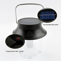 Lanterne de camping LED rechargeable à l'énergie solaire, lampe d'ambiance portable à suspendre pour le jardin, la tente et l'extérieur