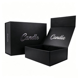 Custom <b>Box</b> <b>Magnetic</b> <b>Gift</b> <b>Box</b> Luxury Rigid Paper Packaging with Gold Foil Logo for Candle Skincare Holiday <b>Gift</b> Set - Product Image 1