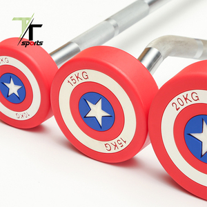 Thanh Tạ Tập Gym Đầu Tròn Cố Định Thanh Tạ Captain America PU/Thanh Tạ Nhà Sản Xuất - Product Image 3