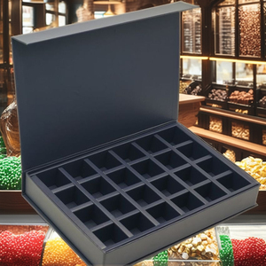 Boîte à chocolats truffes personnalisée avec logo, la plus vendue, finition brillante pour confiseries haut de gamme, revêtement UV et gaufrage – Direct Usine - Product Image 6