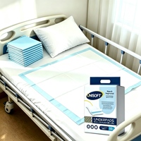 UNISOFT Maßgefertigte Bambus-Unterlagen 60*90cm Biologisch Abbaubare Zellstoff-Unterlagen Hochabsorbierend Einweg-Unterlagen Wasserdichte Windelunterlagen 100 Stück