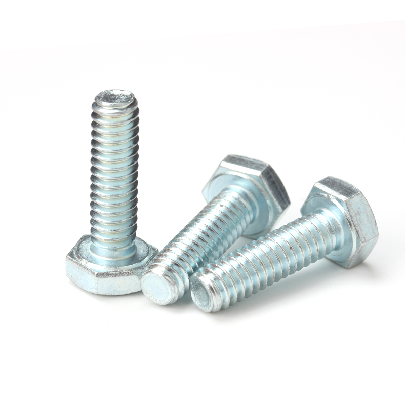 Hex Bolt Blue Zinc Durable Versatile Fasteners