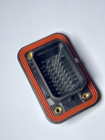 Conector de Terminales Longsun para Automoción, Eléctrico, 34 Pines, 12V, Macho, Rectangular, Cobre Estañado, Carcasa PBT, IP65, para PCB