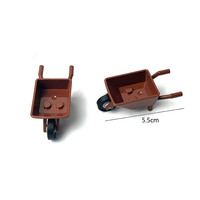 Bloques de Construcción de Partículas Pequeñas Moc DIY 98288, Accesorios para Carretilla de Una Sola Rueda, Herramienta de Transporte para Construcción e Ingeniería Urbana