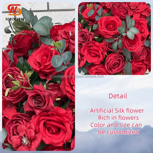 Arrangement de boules de fleurs de mariage artificielles lisses-Design asymétrique cassé 30cm/60cm/80cm Tailles personnalisées Roses en soie pour événements - Product Image 2