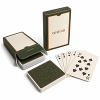 Cartes de jeu promotionnelles personnalisées pour programme de fidélité de restaurant, jeu de cartes en papier couché lisse 310 g/m² avec boîte à rabat en feuille de cuivre pour la fidélisation des clients