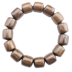 Pulsera de Cuentas de Madera Ling Gusi JST15LT de 15 mm, Geométrica, Pulida, Unisex, para Uso Diario, Joyería Cultural Coleccionable - Product Image 5