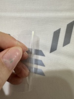 Étiquette d'impression thermique d'icône de transfert thermique réfléchissante argentée pour des vêtements de T-shirt chapeaux chaussures gobelets