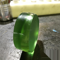 Saphir vert cultivé en laboratoire (CZ) – Méthode Czochralski – Plaque de cristal de corindon synthétique – Fournisseur de pierres précieuses de laboratoire