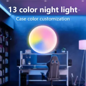 Wireless Remote Control 13-color Night Light RGB Color-changing Disc Light LED Cabinet Under The Lighting Stairs Wardrobe