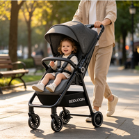 Poussette bébé pliable en un clic, légère et la plus vendue, idéale pour les voyages en extérieur, vente en gros, trottinette bébé portable