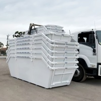 Bac à déchets robuste de 10 m³, grande capacité, en acier, pour les décharges et les grands projets de construction, vente en gros