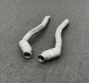 Collecteur d'échappement haute performance pour <span class=keywords><strong>Ferrari</strong></span> GTC4 Lusso V8 3.9T – Tuyau d'échappement, tuyau de test, tuyau de collecteur pour voiture de course - Product Image 5