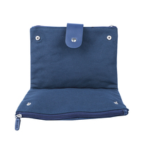 Trousse de voyage jetable ECO Canvas avec LOGO personnalisé Pochettes doubles emballage de sacs de toilette personnalisés