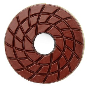 Mola diamantata a spirale PMS 100*5mm per bordi in pietra, lucidatura e levigatura di granito, grana 50-3000 - Product Image 1