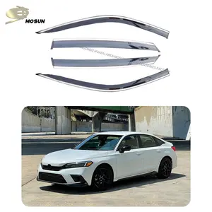 MOSUN PMMA Sun Rain Guard Window Visor Injection Rain Shield Window Deflector Vent Shade For Honda Civic 2020-2022