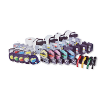 Prospec 91202 ruban d'étiquettes en plastique thermique noir pour imprimante DYMO jaune 12mm * 4m Compatible pour les rubans d'imprimante DYMO