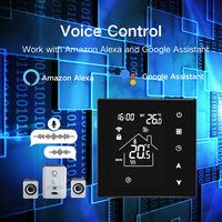 Termostato para Calefacción Eléctrica, Controlador de Temperatura Digital Programable por WiFi, 16A, con Protección Contra Heladas, 230V