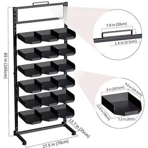 Espositori Angolari Moderni Personalizzati in Metallo Verniciato a Polvere, Facili da Montare, per Esposizione di Cappelli e Berretti nel Commercio al Dettaglio - Product Image 2