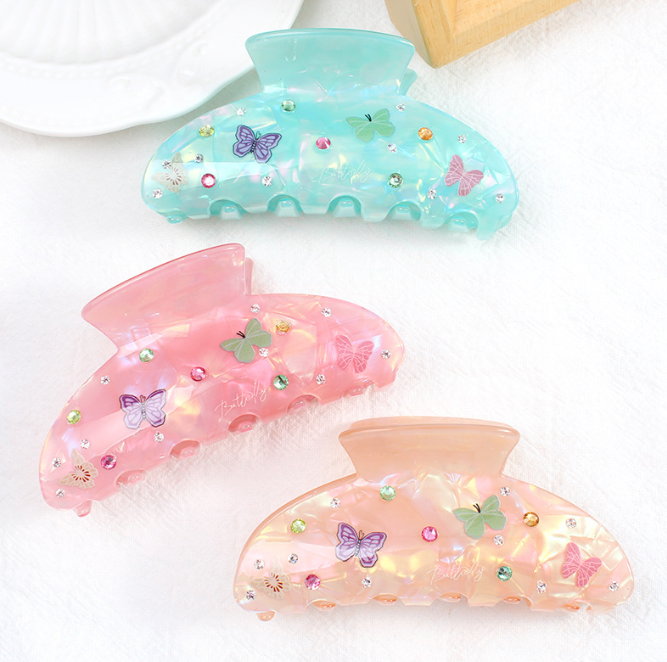 Acetate Dolphin Whale Hair Claw Clips