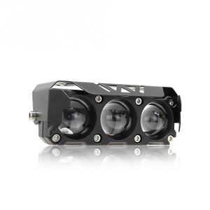 Feux antibrouillard pour moto super lumineux à 3 lentilles, 30 W, 12 V, jaunes et blancs, projecteur auxiliaire LED, mini phare de conduite - Product Image 1