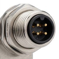 Conector Macho en Ángulo Recto SEJOW M8-GM A-Code IEC61076-2-104 para PCB, con Llave, IP67, EMI, OEM, Industrial
