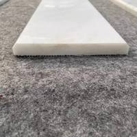 Seuil de douche en marbre, pierre naturelle, marbre blanc de Carrare, rebord de fenêtre en marbre blanc