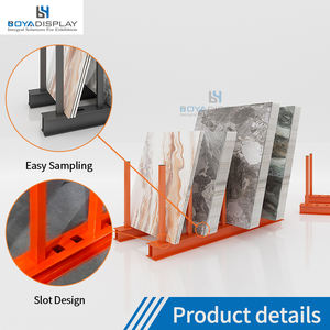 वेयरहाउस शोरूम के लिए आर्थिक संगमरमर धातु ग्रेनाइट स्टोन स्लैब भंडारण प्रणाली रैक का टिकाऊ उपयोग - Product Image 5