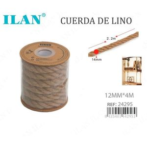 Corda di Lino ILAN 14mm x 2,2m per Progetti Fai-da-te e Artigianato - Product Image 1