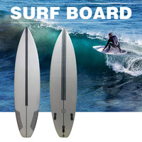 Planche de surf courte en fibre de verre haute performance OEM Logo personnalisable Planche à pagaie en matériau EPS de qualité pour les eaux de l'océan
