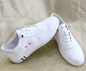 <span class=keywords><strong>Zapatillas</strong></span> Deportivas Casuales <span class=keywords><strong>de</strong></span> Moda para Hombre, <span class=keywords><strong>de</strong></span> Cuero Blanco, para Uso Diario al Aire Libre - Product Image 3