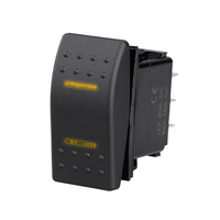 Interrupteur à bascule double LED étanche 12V pour éclairage de véhicule ON-OFF-ON, adapté aux voitures, bateaux, navires, camping-cars