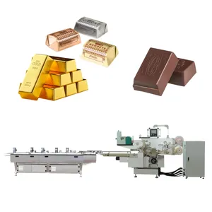 Full Automatic chocolate bar packaging line wrapping machine chocolate Folding packing machine